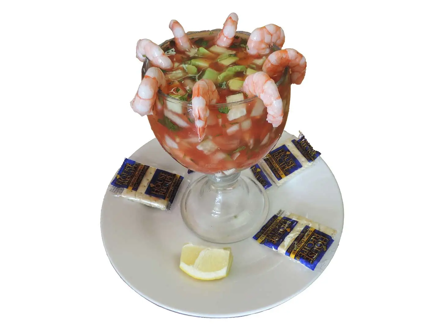 Mexican shrimp cocktail with avocado cucumber and tomato sauce in Baldwin Park and East Los Angeles